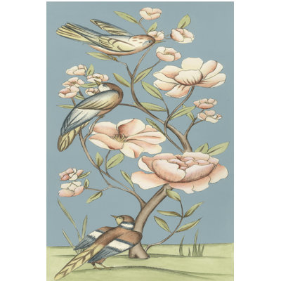 Pastel Chinoiserie I 2-up by Chariklia Zarris - Wrapped Canvas Print