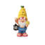 Statue de jardin d'extérieur 18 po avec lanterne et fantaisie solaire citron