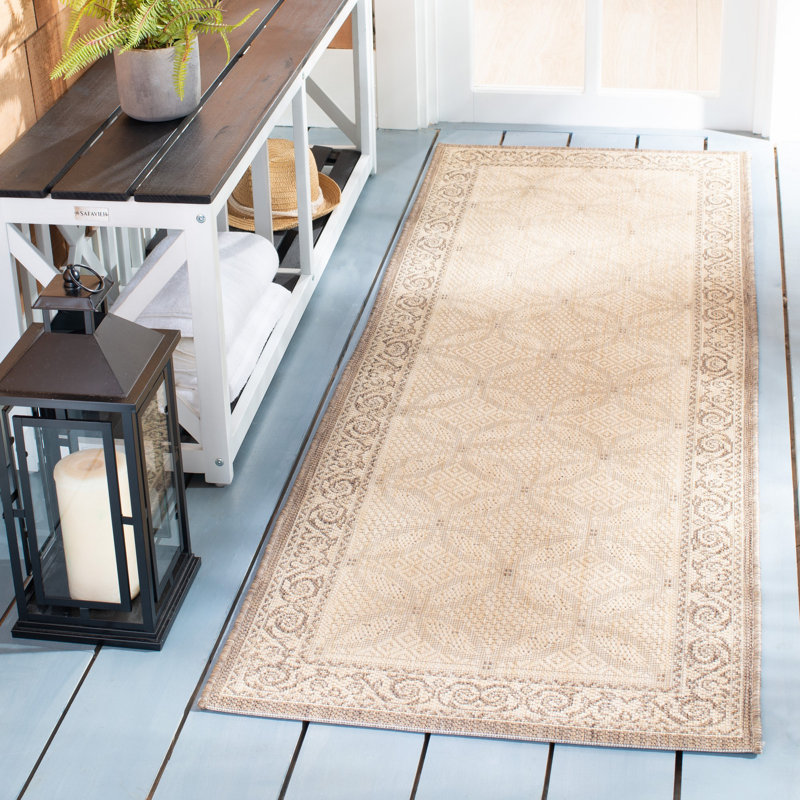 Tapis d'intérieur / extérieur Galena, Tapis de couloir 2 pi 3 po x 6 pi 7 po