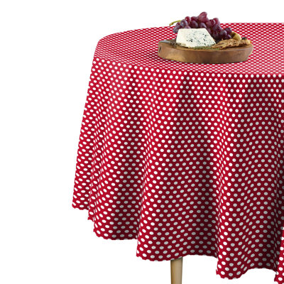 Aledo Dot Round Tablecloth