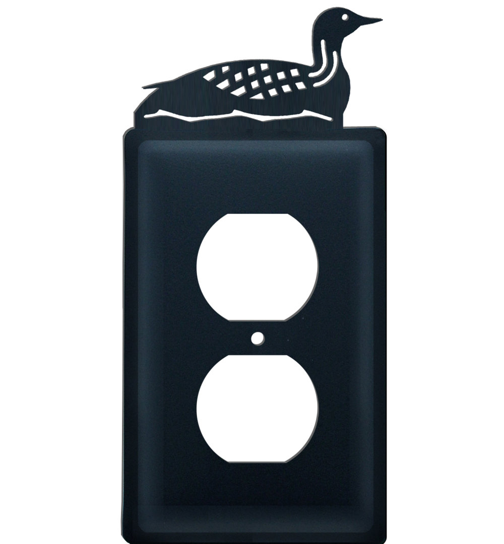 Animals 2 - Gang Duplex Outlet Jumbo Wall Plate Village Wrought Iron