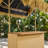 Acacia Wood Patio Bar Set With Grass Canopy – Adjustable Height Outdoor Bar Table & Stools For Dining & Entertaining