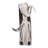 Decorative Abstract Curved Glass Sculpture Decoration for Home Decor - Artistic Figurine Accent for Living Room Display - 9", Clear