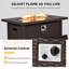 Table de foyer d'extérieur au gaz propane 50 po-95382638-86283972