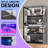 RGB Display Cabinet with Adjustable Glass Shelves, 4-Tier Storage Case with LED Lights & Press-to-Open Doors, Modern Display Shelf for Collectibles, Black -754911368-746930036
