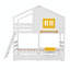 Lit superposé simple au-dessus de simple avec 2 tiroirs, 1 boîte de rangement, 1 tablette, fenêtre et toit-1556794946