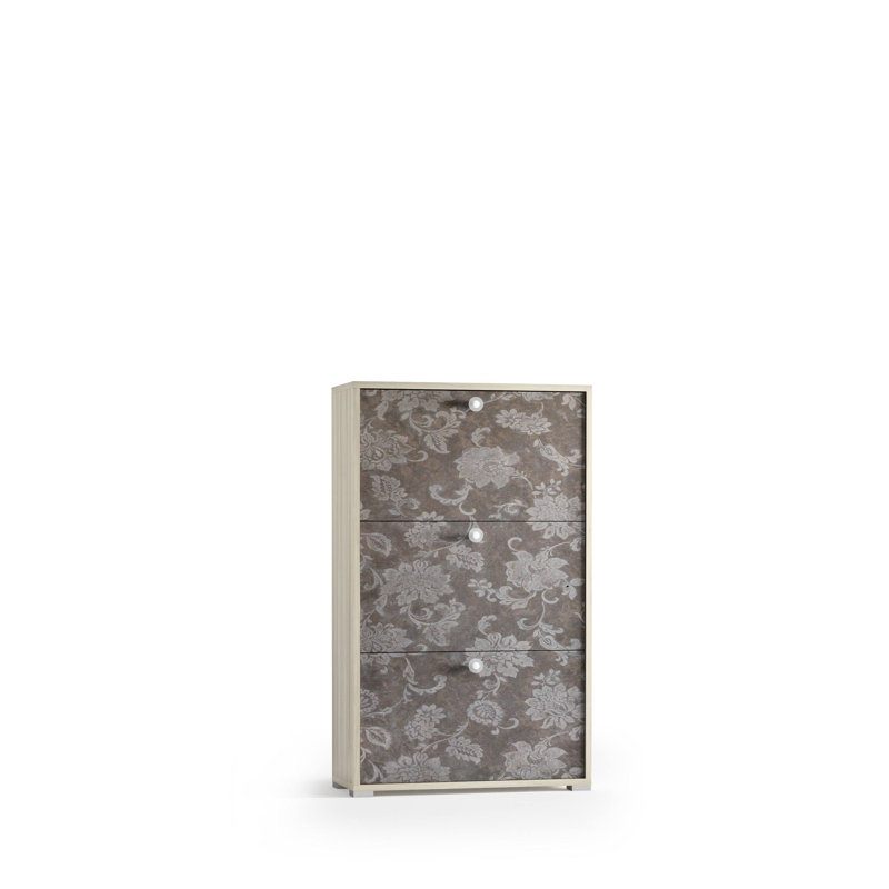 Flip Down Shoe Storage, Elm/Grey