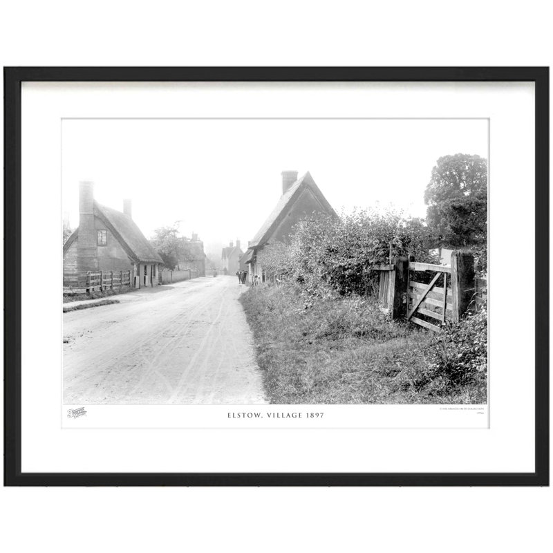 Elstow, Village 1897 - Single Picture Frame Print, 45cm H X 60cm W x 2cm D