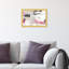 Art abstrait encadré rose moderne pour la salle de bain - Cadre photo sur papier-68784020-68784021