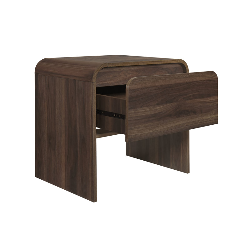 Table de bout en bois Epifana, Brun, 21.6" H x 21.6" W x 15.7" D