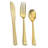 The Edge Collection Elegant Transparent Blue with Gold Rim Square Dinner Tableware COMBO Set-1434256788