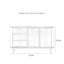 Buffet de luxe moderne et minimaliste