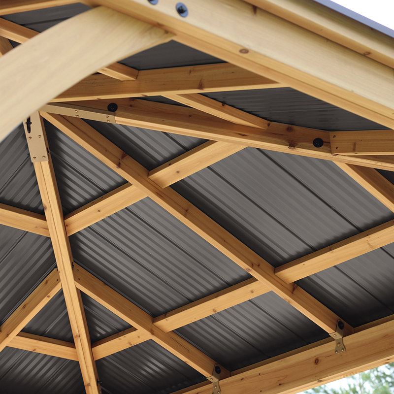 Yardistry Meridian Gazebo, 312cm H x 365cm W x 365cm D