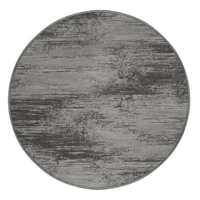 Machine Washable Space Gray Area Rug