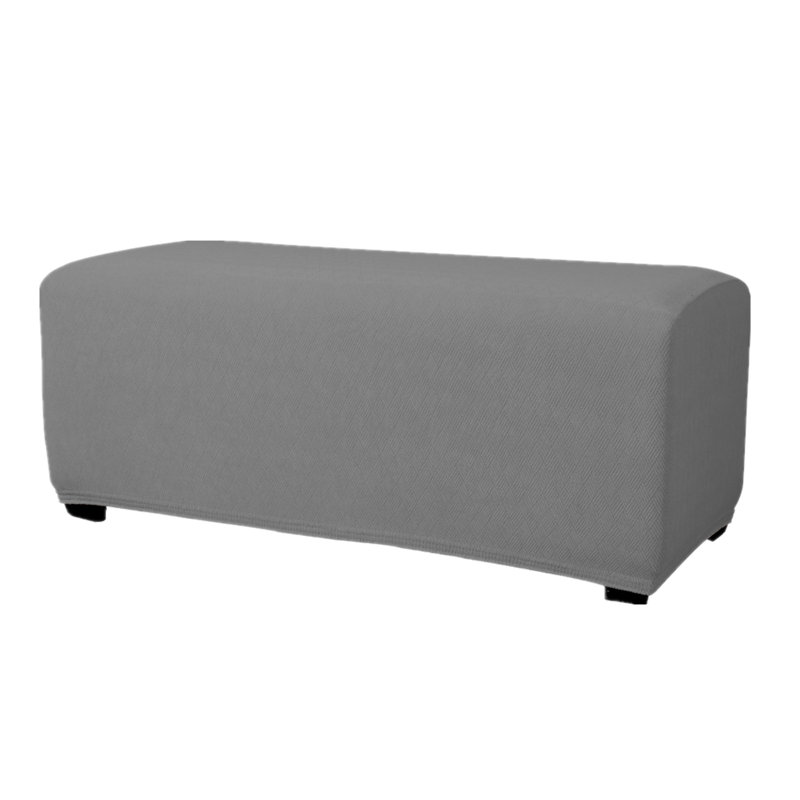 Housse pour repose-pieds à coussin en T, Gris