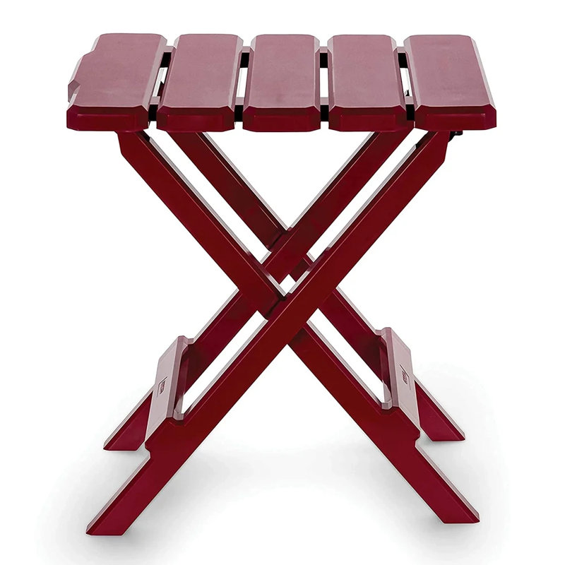Table pliante portative 12 po, Rouge
