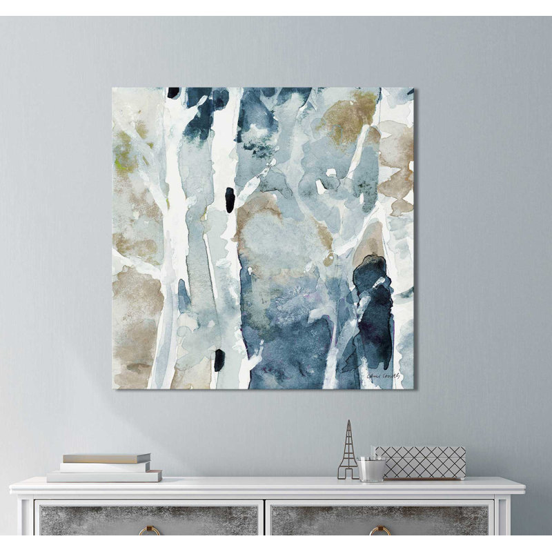 Blue Upon The Hill Square I by Lanie Loreth - Print on Canvas, 18" H x 18" W x 1" D, Wrapped Canvas