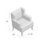 Anastacio 31.5" Wide Classic Wingback Chair-23352665