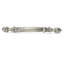 THAMES 3-1/2" C TO C PULL; DECORATED WITH SWAROVSKI® CLEAR CRYSTAL; BURNISHED SILVER FINISH