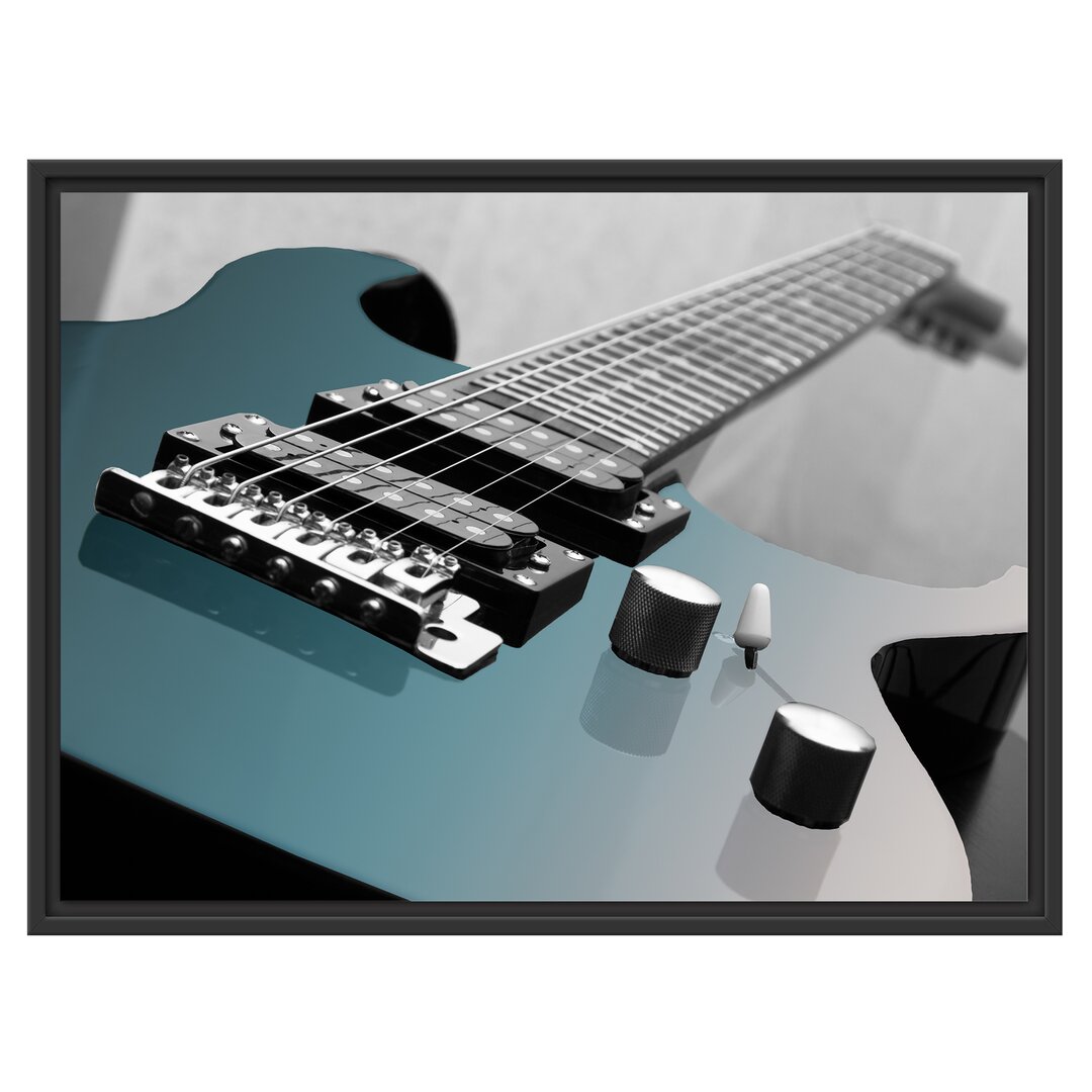 Gerahmtes Wandbild E-Gitarre