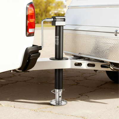5000 Lbs A-Frame Trailer Jack, 15-Inch Vertical Travel, Trailer Lift Jack With Adjustable 7-Level Drop Leg & Drill Socket, Cordless Drill Compatible, Suitable For RV, Utility, Yacht Trailers