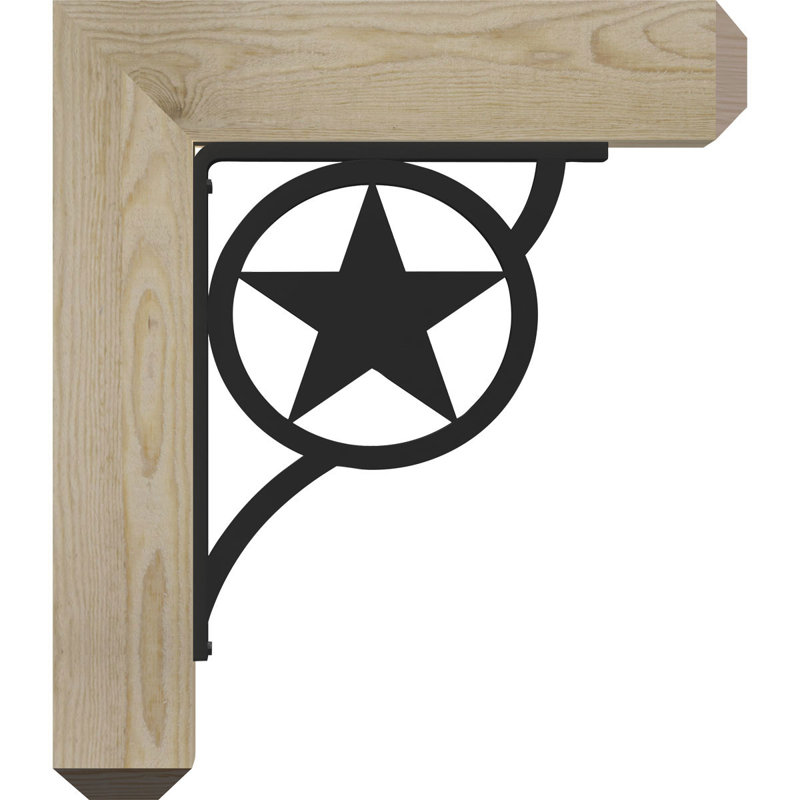 Support triple Ironcrest de 4 po Austin, H 18 po x P 15 1/2 po, Sapin de Douglas l 3 1/2 po x T 4 po (lisse)