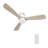52"  3 - Blade LED Smart Flush Mount Ceiling Fan with Remote Control and Light Kit Included.-589998755