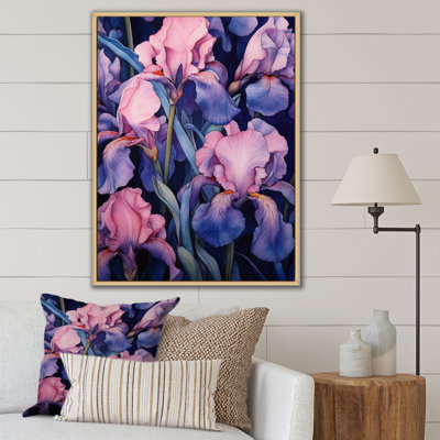 " Pink Blue Iris Petal I "