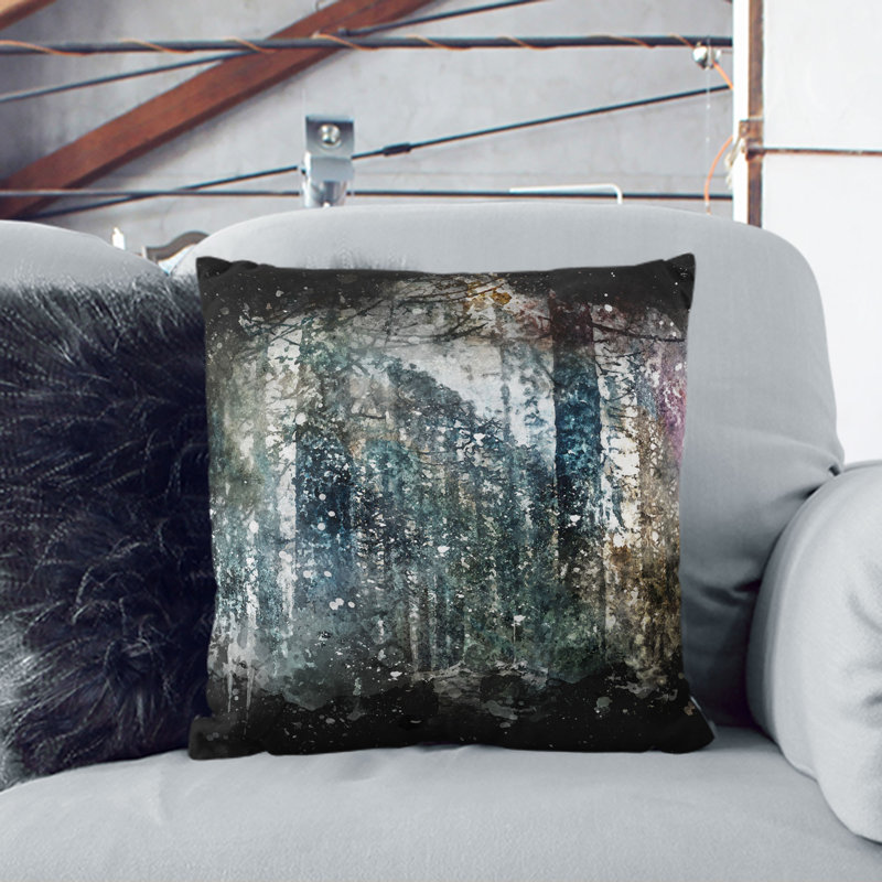 Square Throw Cushion, 40cm H x 40cm W x 15cm D