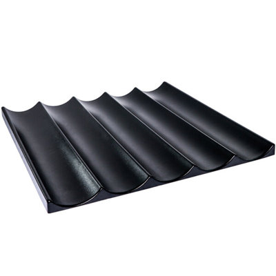 Rehausseur de banane en plastique noir à 5 étapes Marco Company - WS-568VEG1063BK