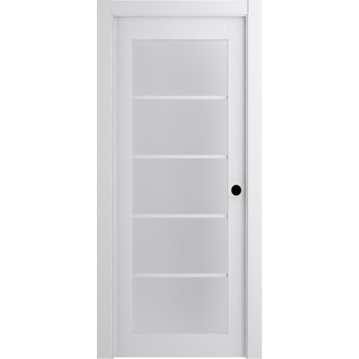 Porte intérieure pré-montée en bois et verre Palladio 5-Lite DIY-Friednly