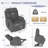 Power Lift Recliner For Elderly, Lift Chair Recliners For Small Spaces, Electric Recliner Chairs For Seniors, Remote Control, Adjustable, Side Pocket (Dark Gray+ Snowflake Velvet)-1152204588