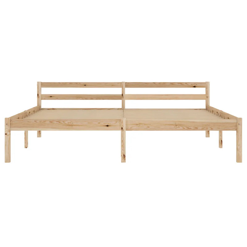 Aaryahi Solid Wood Bed, Super King (6'), Natural
