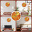 Horloge facettée orange