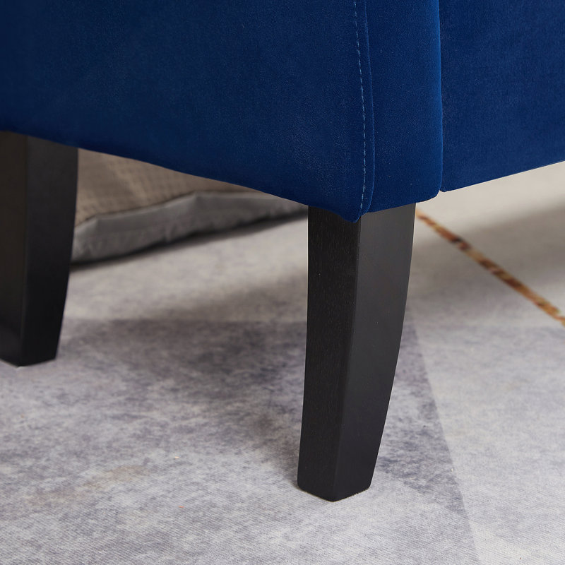 Banc de lit avec velours de rangement