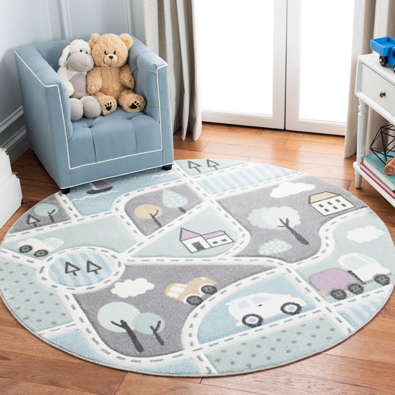 Frasher Kids 100 Performance Rug, Round 5'3"
