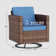 Kisner 6 - Person Outdoor Wicker Patio Sofa Seating Group With Fire Pit And Side Table