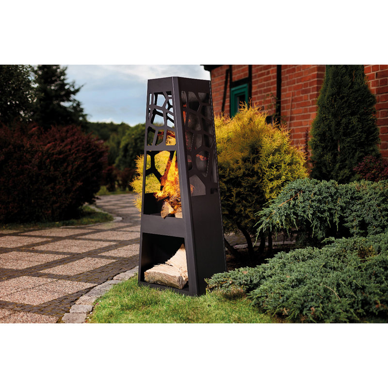 Huld Steel Wood Burning Smokeless Garden Fireplace