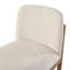 Chaise de salle à manger moderne, chaise de cuisine avec dossier en corde tissée et pieds en bois massif, chaises de salle à manger pour bar / restaurant et salle à manger, ensemble de 2, noyer