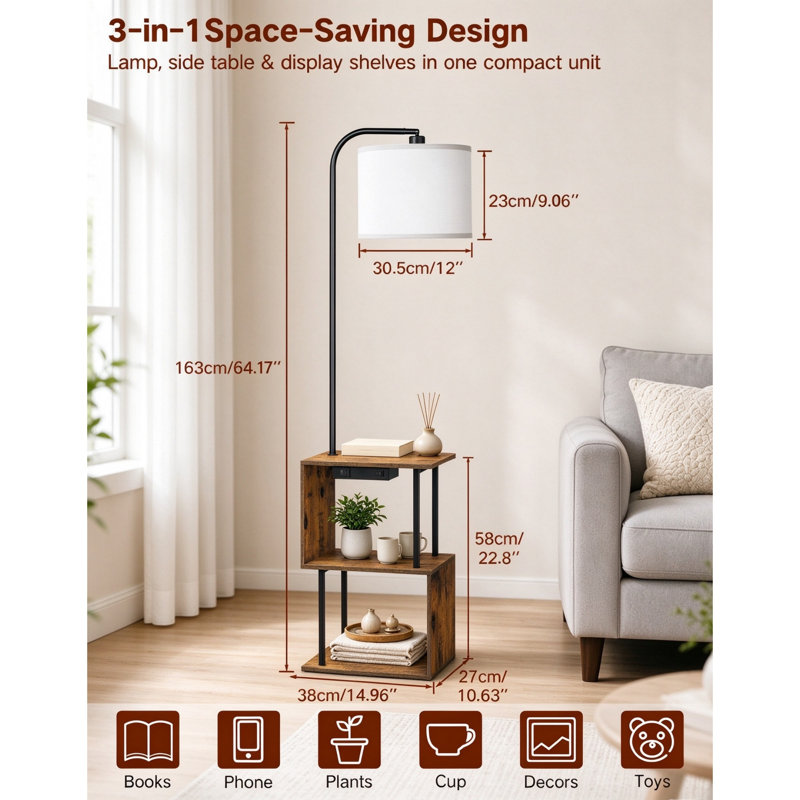 163 H cm Traditional Floor Lamp