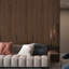 106” L x 12.6” W - 3D Acoustic Soundproof Wood Slat Wall Panel - Decorative Shiplap, Acoustic Wall Tile-100731021