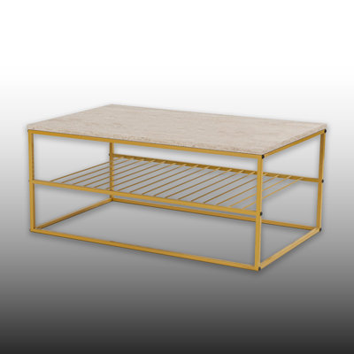 Metal Frame Rectangle Elite Coffee Table