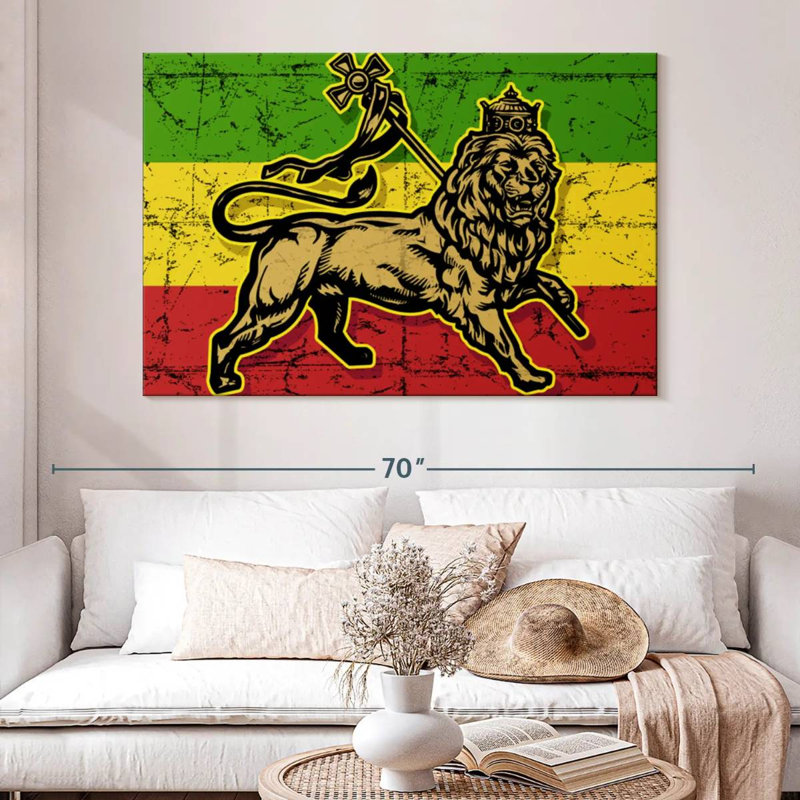 Borges lion de Juda, H 34 po x l 51 po