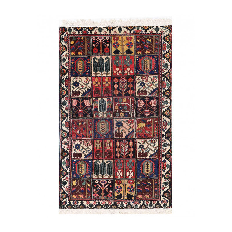One-of-a-Kind 5'x8'4" Area Rug in Red/Navy Blue/Beige