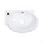 16.5X11 Inch Ceramic Rectangle Wall Mount Bathroom Sink With Single Faucet Hole