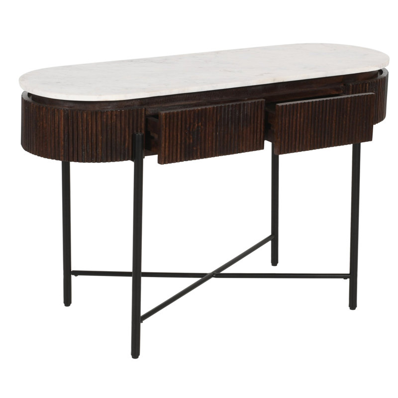 Ayonah 120cm Marble Top Console Table