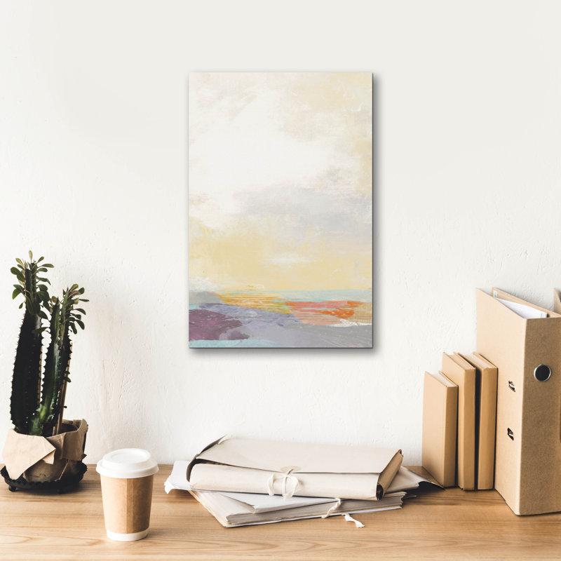 «Pastel Sea» par Suzanne Nicoll, art mural sur toile, 12 po x 18 po, H 18 po x l 12 po x P 0,75 po