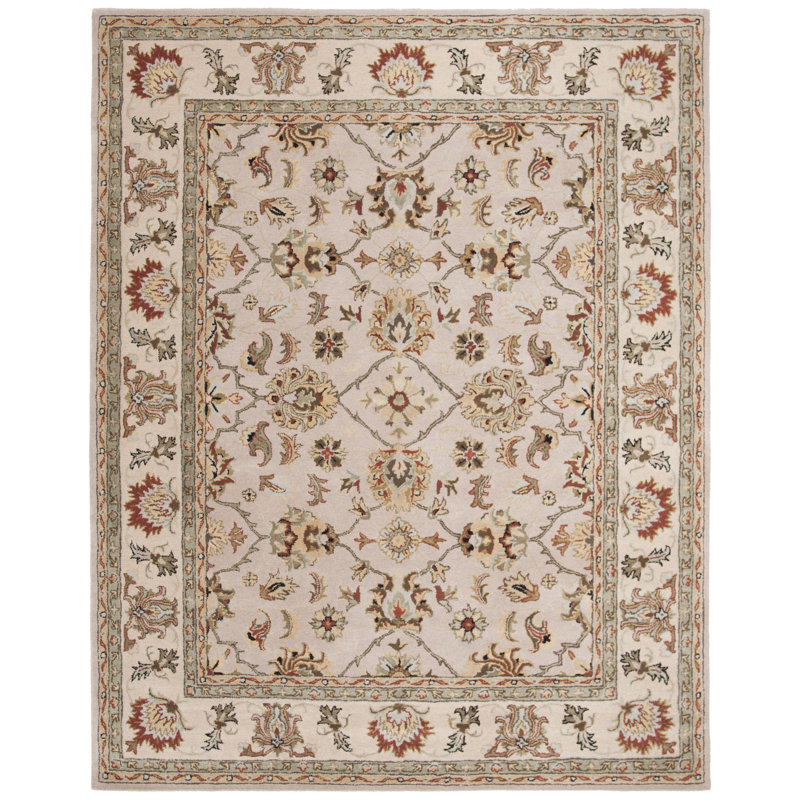 Tapis oriental en laine touffeté à la main Gorham, Rectangle 8 pi x 11 pi