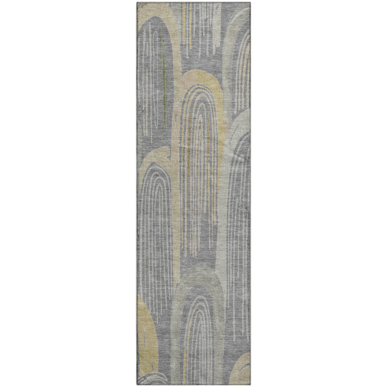 Premium Machine Washable Harjo AMF1588 Geometric Rug