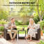 2 - Person Patio Dining Set with Square Table-2145571184